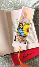 Hand coloured one off printed and laminated book mark, uniquely coloured, one only of each