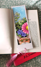 Hand coloured one off printed and laminated book mark, uniquely coloured, one only of each