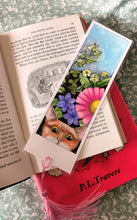 Hand coloured one off printed and laminated book mark, uniquely coloured, one only of each