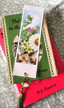 Hand coloured one off printed and laminated book mark, uniquely coloured, one only of each