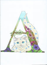 Adventures with Amorous Alfie, two new cross-stitch cats stories, colouring book, story book.