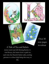 A Tale of Tea and Safaris, with Kissing Kenny : A Cross-Stitch cats story book, colouring book