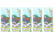 Harlequin book mark, Ubiquitous Unwin. Return to Perovia Unfinished business, story book character bookmark.