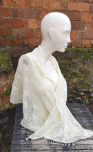 cream lace shawl