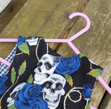 skull & roses fabric