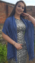 denim blue prom shawl
