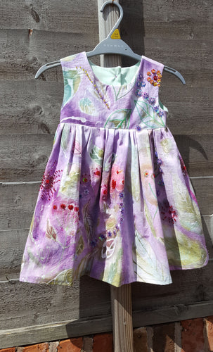 hand painted and dyed dress