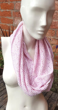 soft pink mobius scarf