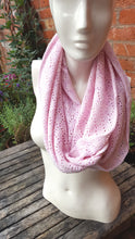 stranded acrylic yarn scarf