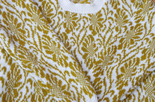 gold & cream floral tapestry