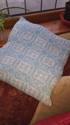 Nordic boxed star fair isle cushion