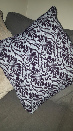 floral tapestry fair isle cushion
