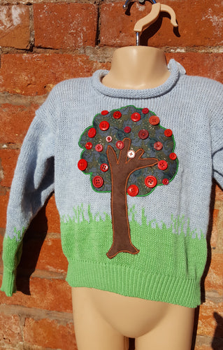 fair isle and applique jumper