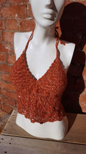 halter neck crochet top