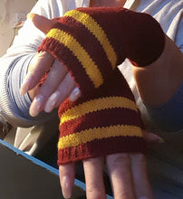 arm warmers in gryffindor colours