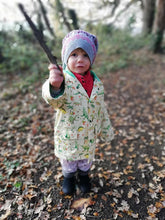 Periwinkle coloured Winter Pixie Hat, fair isle pattern, one size fits all, unisex ski hat