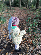 Soft grey coloured Winter Pixie Hat, fair isle pattern, one size fits all, unisex ski hat