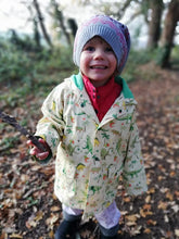 Periwinkle coloured Winter Pixie Hat, fair isle pattern, one size fits all, unisex ski hat