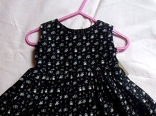 Dolly print 100% cotton baby girl dress,  to fit a 3 month old