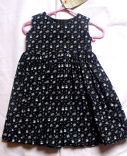 Dolly print 100% cotton baby girl dress,  to fit a 3 month old