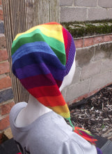 Rainbow pixie hat