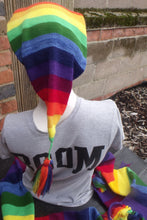 Rainbow pride pixie hat