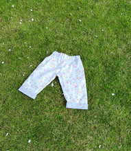 Boho short trousers, summer pants, "Soft meadow" Capri pants childs age 3-4,