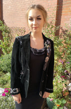blinged velvet jacket