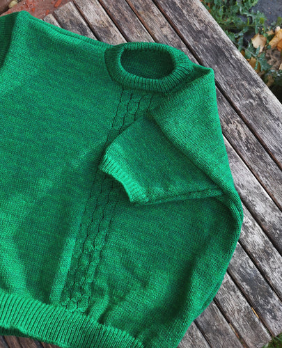 triple cable t shirt sweater
