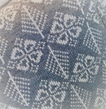 denim blue cushion Nordic pines