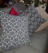 grey on grey cushion cover