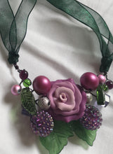 small cluster garland necklace