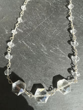 large clear crystal necklace