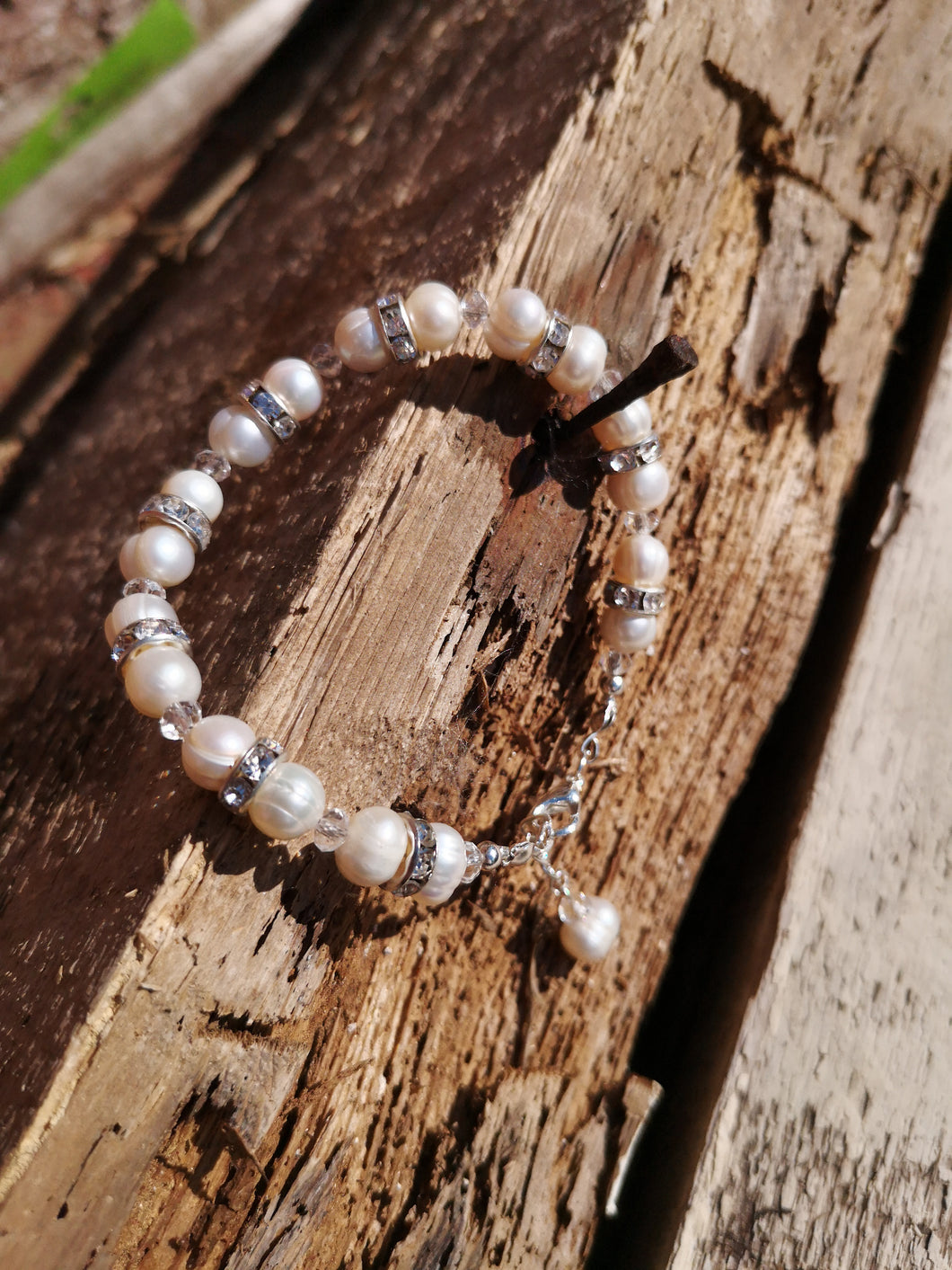 adored, fresh water pearl bracelet