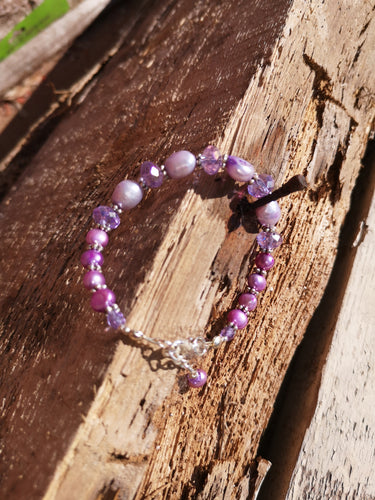 pearl and crystal bracelet