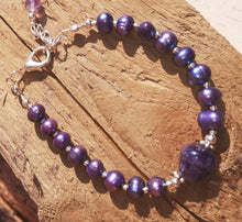 pearl & amethyst bracelet