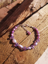 lila crystal bracelet