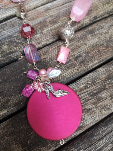 pink satin disc