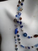 blue & brown necklace