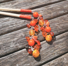 Mikan orange geisha hair accessories