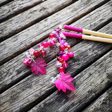 Geisha: hair sticks, Hair chopsticks, beaded hair accessories, sold per pair, Hair Jewellery