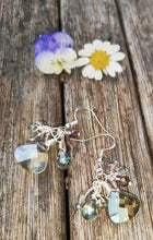 fire polished faceted drop earrings