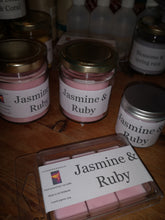 jasmine & ruby scented candles and melts
