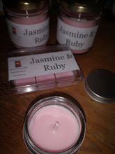jasmine & ruby soy wax candle