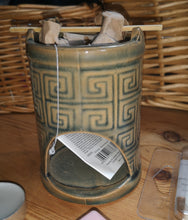 Chinese themed ceramic tower & cauldron, burner, for melts or oils