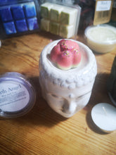 Buddha Head, ceramic wax melt burner, in 2 colours