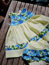 Blue Roses, gorgeous baby girls dress and frilly pants set for your little angel 3- 6m sizing...