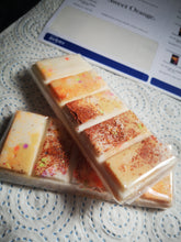 75g soy wax melt, snap bar larger size, hand poured.