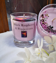 Black Raspberry & Peppercorn hand poured soy wax candle 300ml, 30cl, 10oz, highly scented eco wax