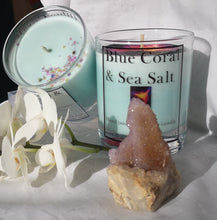 Blue Coral & Sea Salt hand poured soy wax candles & melts.